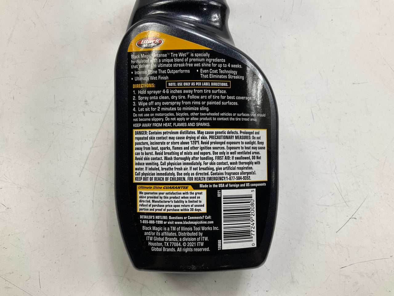 Black Magic 120080 Intense Tire Wet, 23 Oz. (Pack Of 4) Spray Bottles
