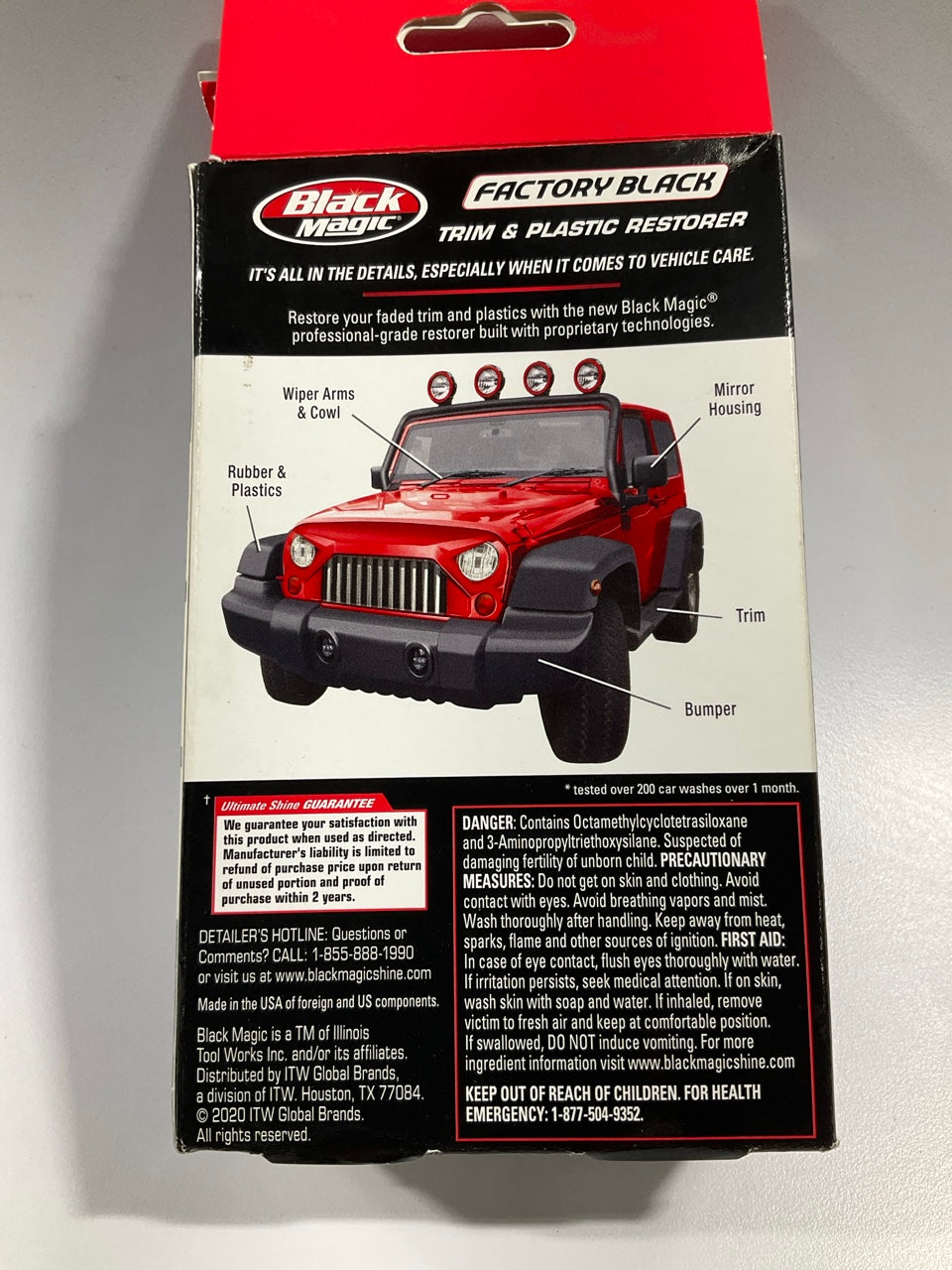 Black Magic 120164 Factory Black Trim & Plastic Restorer