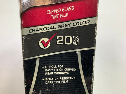 Black Magic 20% VLT Curved Glass Tint Film For Rear Window Gray Color 6''x30 Feet