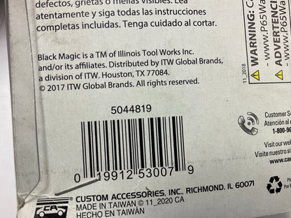 Black Magic 5044819 Midnight Black Charcoal Gray Tint Film 2.5% VLT 2Ft X 6.5ft