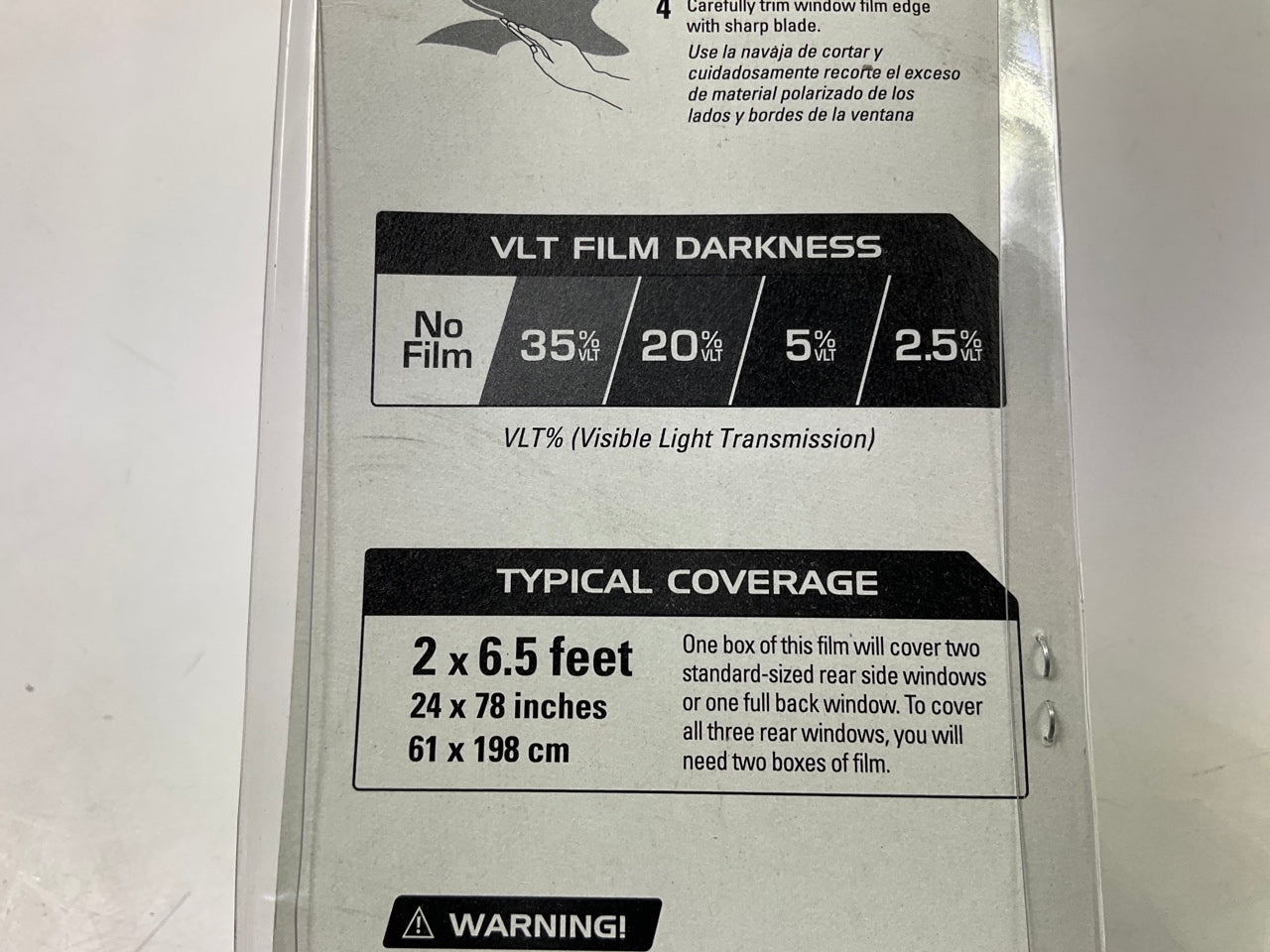 Black Magic 5044829 20% VLT Premium Tint Window Film 2' X 6.5'