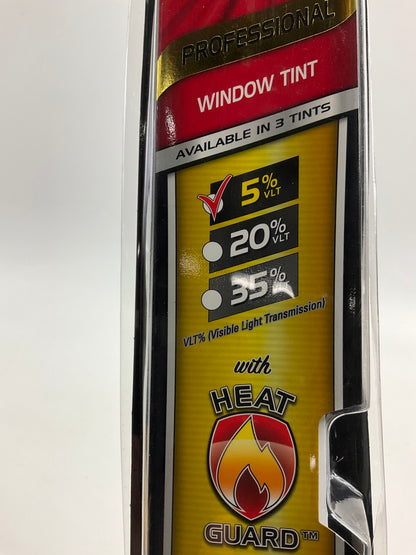 Black Magic 5060107 Professional Window Tint 5 VLT W/ Heat Guard 2ft X 6.5ft