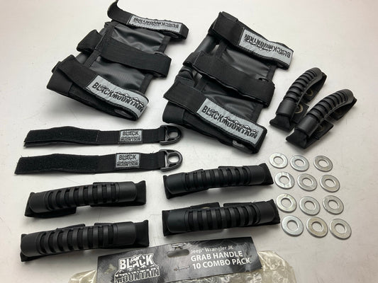 Black Mountain BM13505COMBO Grab Handle Combo Kit For 2007-2018 JK Wrangler