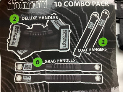 Black Mountain BM13505COMBO Grab Handle Combo Kit For 2007-2018 JK Wrangler