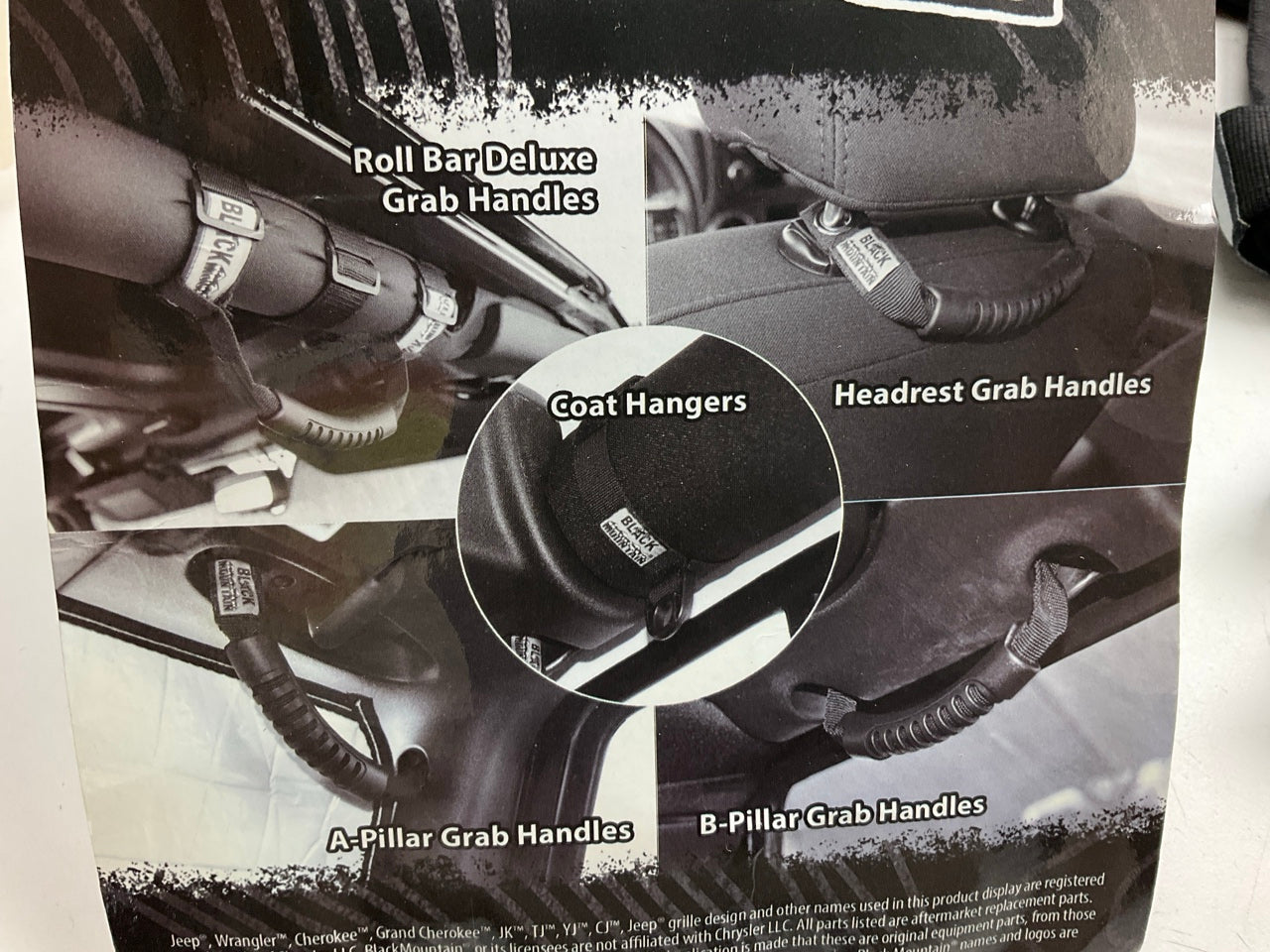 Black Mountain BM13505COMBO Grab Handle Combo Kit For 2007-2018 JK Wrangler