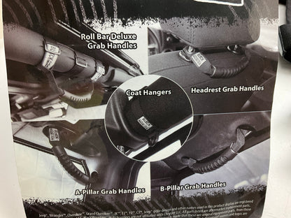 Black Mountain BM13505COMBO Grab Handle Combo Kit For 2007-2018 JK Wrangler