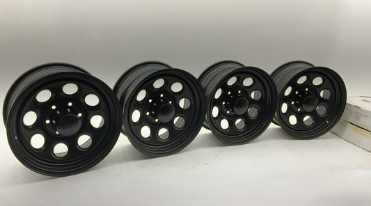 CHIPPED PAINT - Black Rock Series 997 Type 8 Matte Black Wheels, 17''x8'', 6''x5.5''