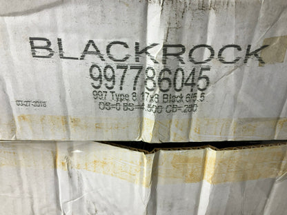 CHIPPED PAINT - Black Rock Series 997 Type 8 Matte Black Wheels, 17''x8'', 6''x5.5''