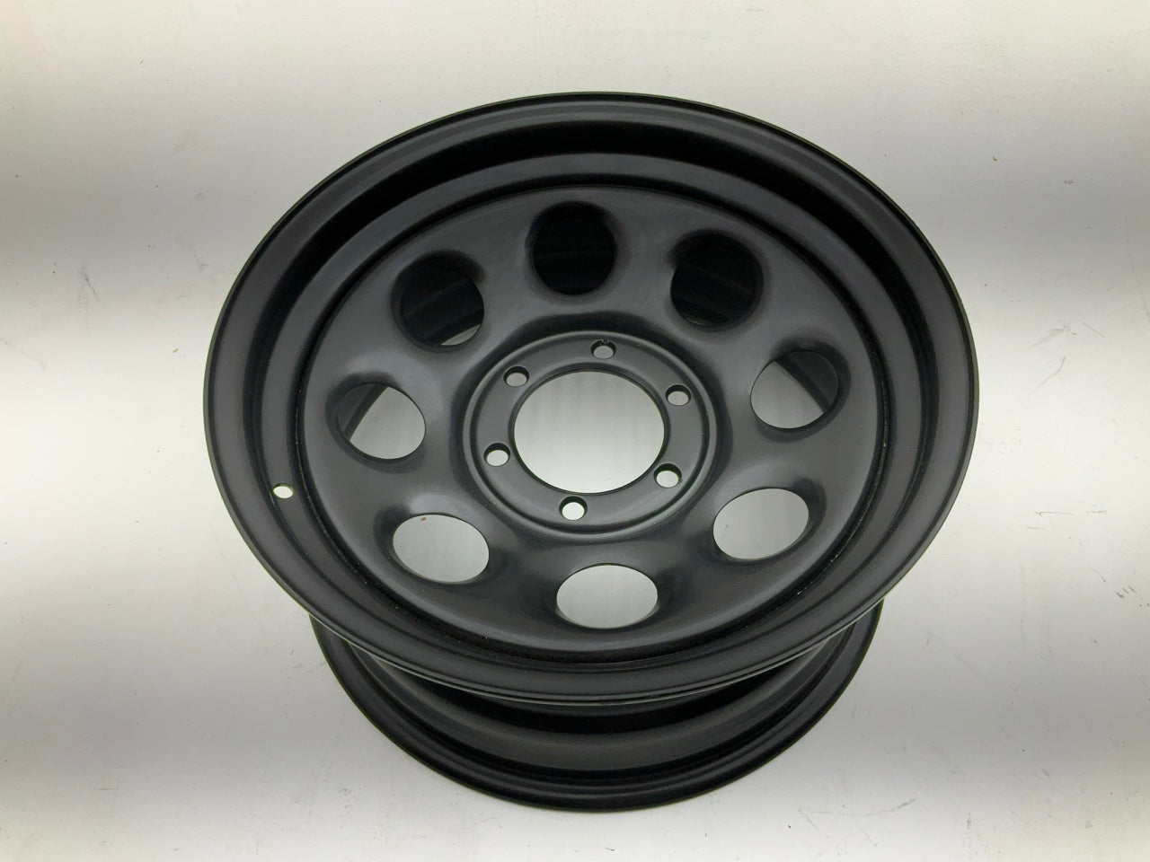CHIPPED PAINT - Black Rock Series 997 Type 8 Matte Black Wheels, 17''x8'', 6''x5.5''