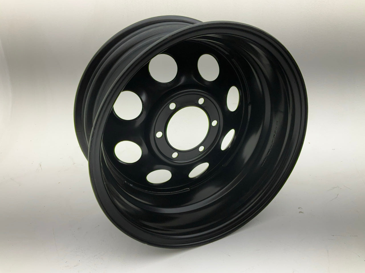 CHIPPED PAINT - Black Rock Series 997 Type 8 Matte Black Wheels, 17''x8'', 6''x5.5''