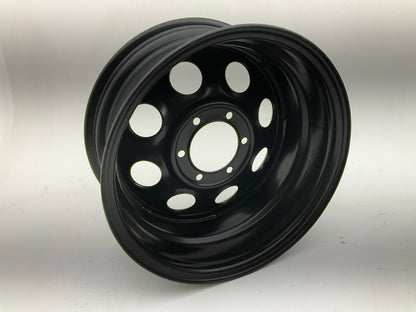 CHIPPED PAINT - Black Rock Series 997 Type 8 Matte Black Wheels, 17''x8'', 6''x5.5''