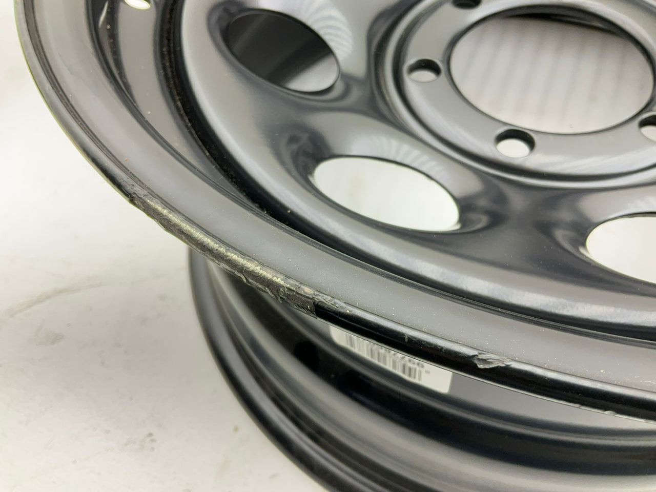 CHIPPED PAINT - Black Rock Series 997 Type 8 Matte Black Wheels, 17''x8'', 6''x5.5''