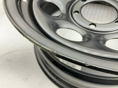CHIPPED PAINT - Black Rock Series 997 Type 8 Matte Black Wheels, 17''x8'', 6''x5.5''