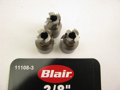 Blair 11108-3 Rotabroach Replacement Hole Cutters 3/8'' Diameter, Pack Of 3 Pcs