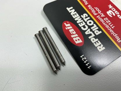 Blair 11121 Rotabroach Spot Weld Pilot Pins For 11122 Arbor,  3-Pack