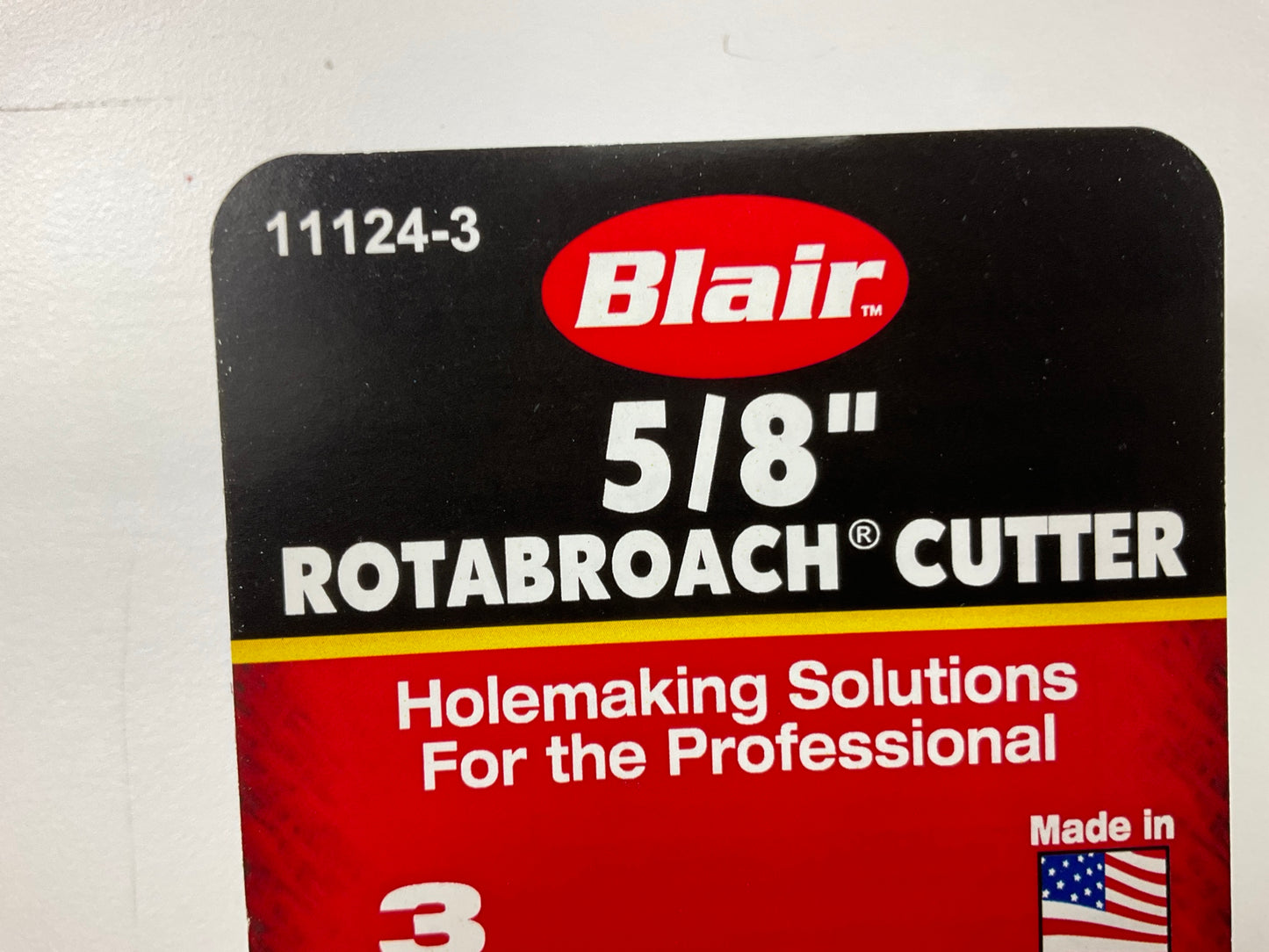 Blair 11124-3 5/8'' Rotabroach Sheet Metal Hole Cutters, 3 Pack