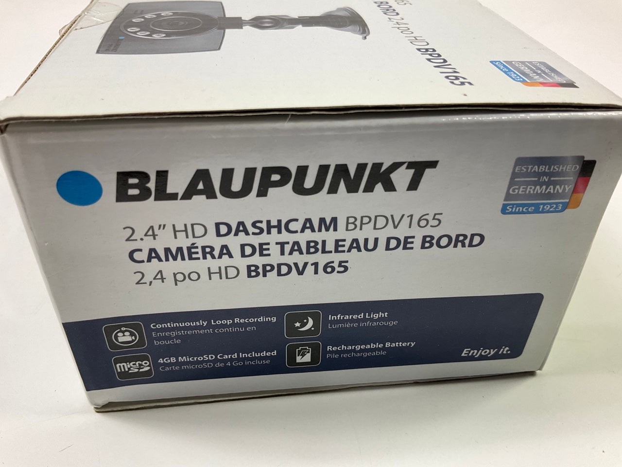 Blaupunkt BPDV165 2.4'' HD Dash Cam With Night Vision 720P 4GB MicroSD Card