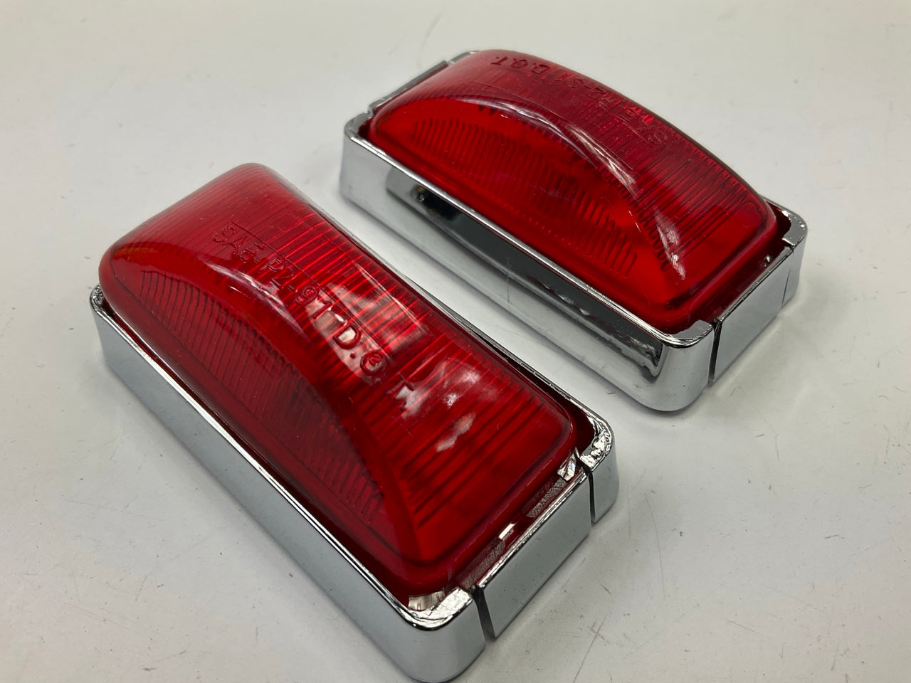 (2) Blazer C485R 2'' Trailer Red Clearance Lights