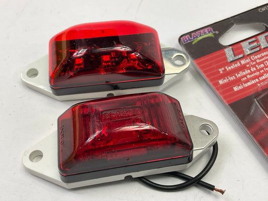 (2) Blazer CW1586R 2-3/4'' Sealed Clearance RED LED Side Marker Lights
