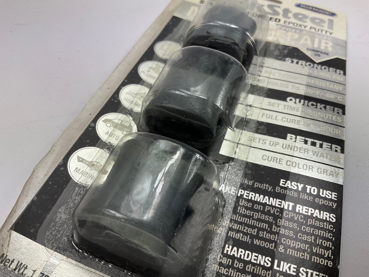 Blue Magic 16001 QuikSteel Steel Reinforced Epoxy Putty For Metal Repair
