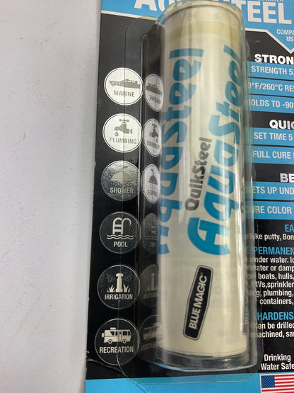 Blue Magic 16532TRI Quiksteel AquaSteel Steel Epoxy Putty - Sets Underwater