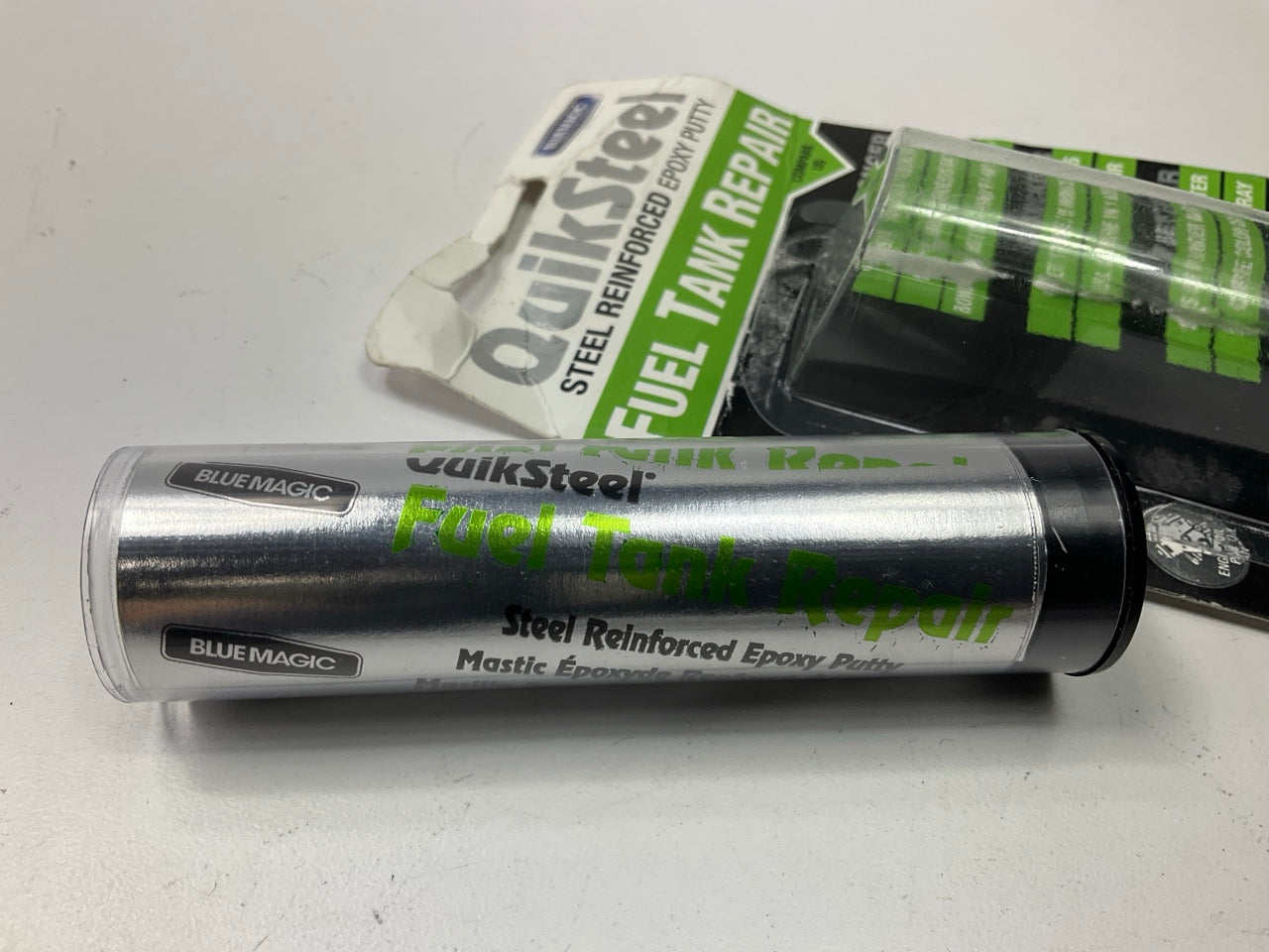 OPEN PACKAGE, NEW Blue Magic 16552TRI QuikSteel Fuel Gas Tank Repair Epoxy Putty