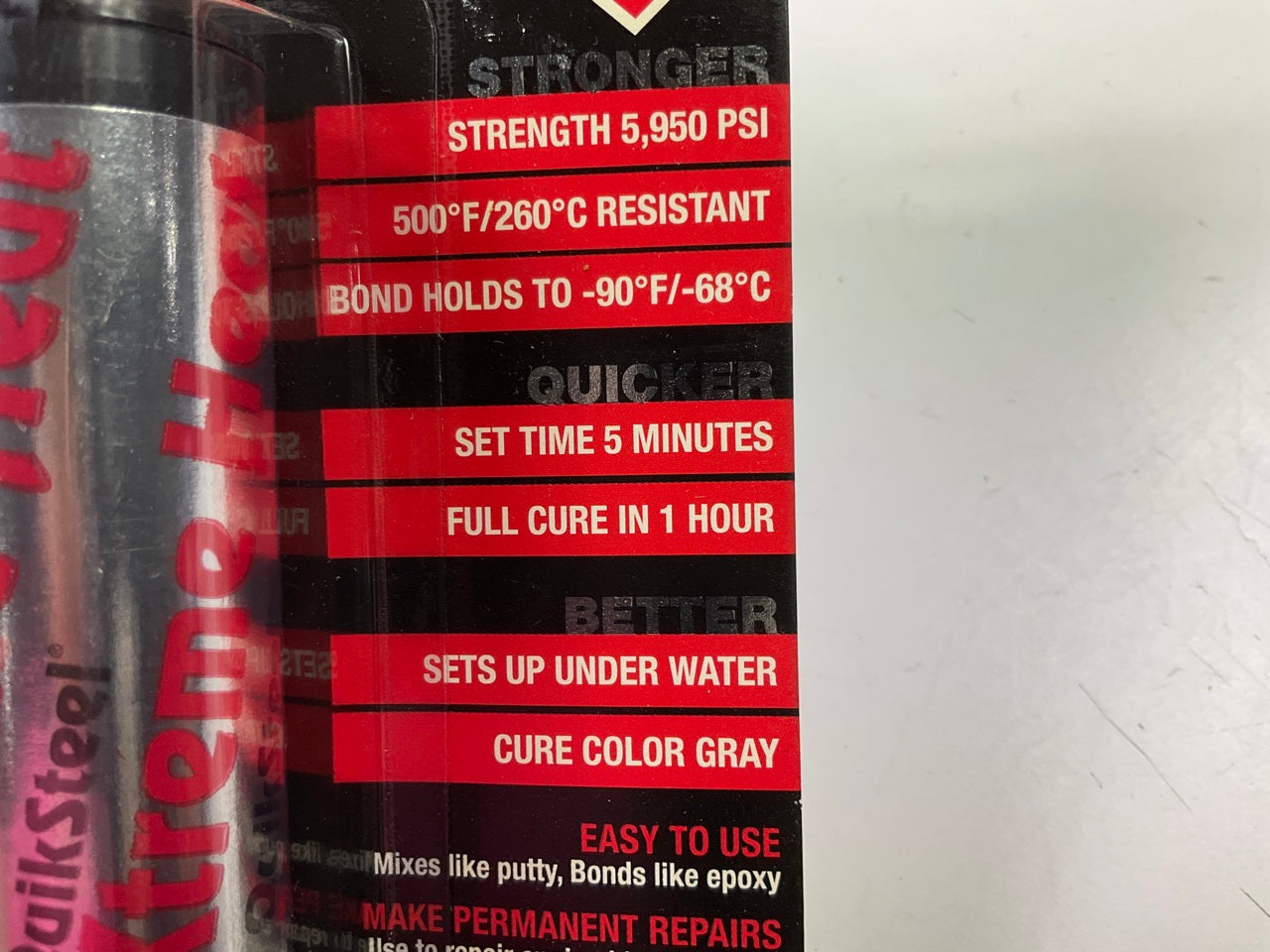 (2) Blue Magic 16562TRI Steel Reinforced Epoxy Putty, Xtreme Heat, 2oz