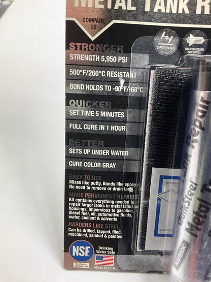 (5) PACK - Blue Magic 6022KTRI Metal Fuel Gas Tank Repair Kit Epoxy Putty, 2 Oz