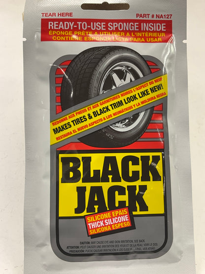 24 PACKS - Blue Magic Black Jack Thick Silicone Tire Shine, Repels Dirt & Grime
