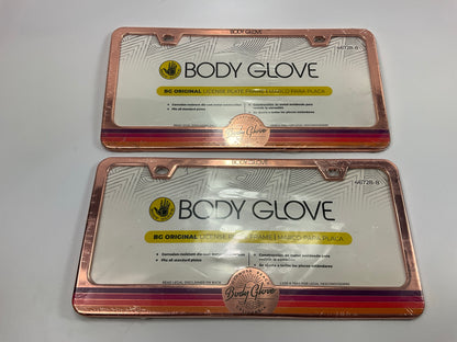 (2) Body Glove 46728-8 License Plate Frame - Rose Gold
