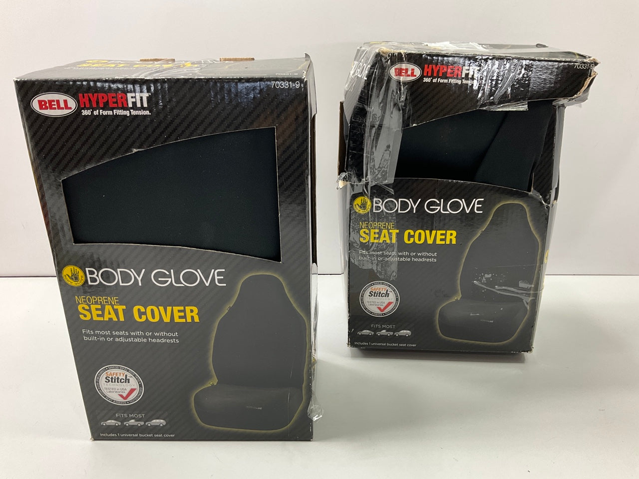 (2) Body Glove 70331-9 UNIVERSAL Neoprene HyperFit Bucket Seat Cover