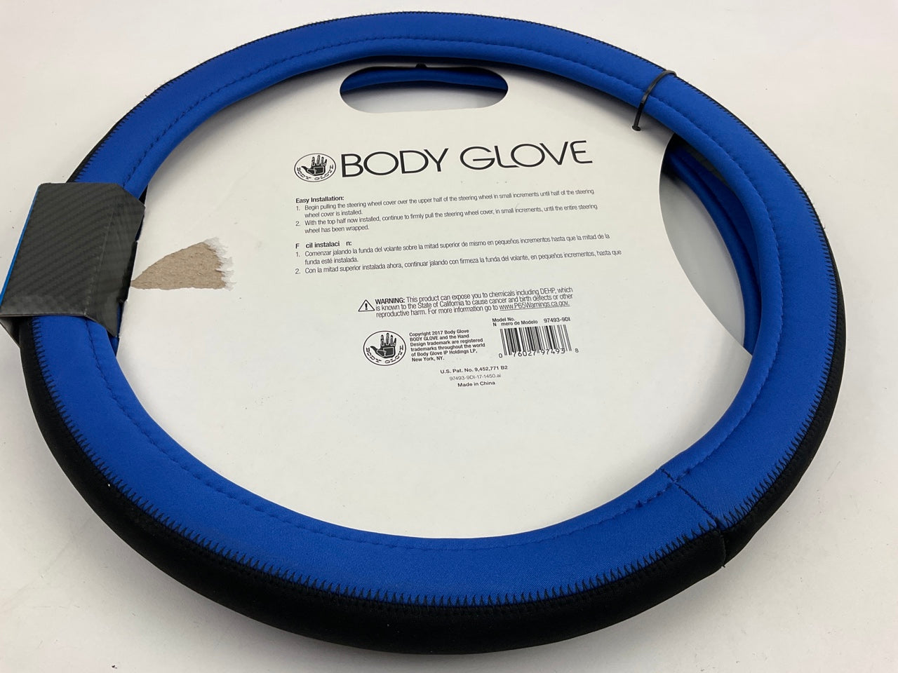 Body Glove 97493-9DI Steering Wheel Cover W/HyperFlex Core 14.5''-15.5''