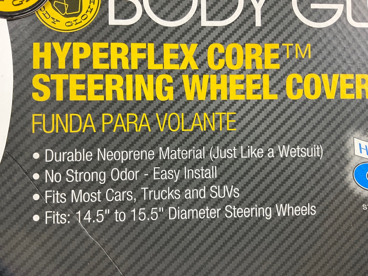 Body Glove 97493-9DI Steering Wheel Cover W/HyperFlex Core 14.5''-15.5''