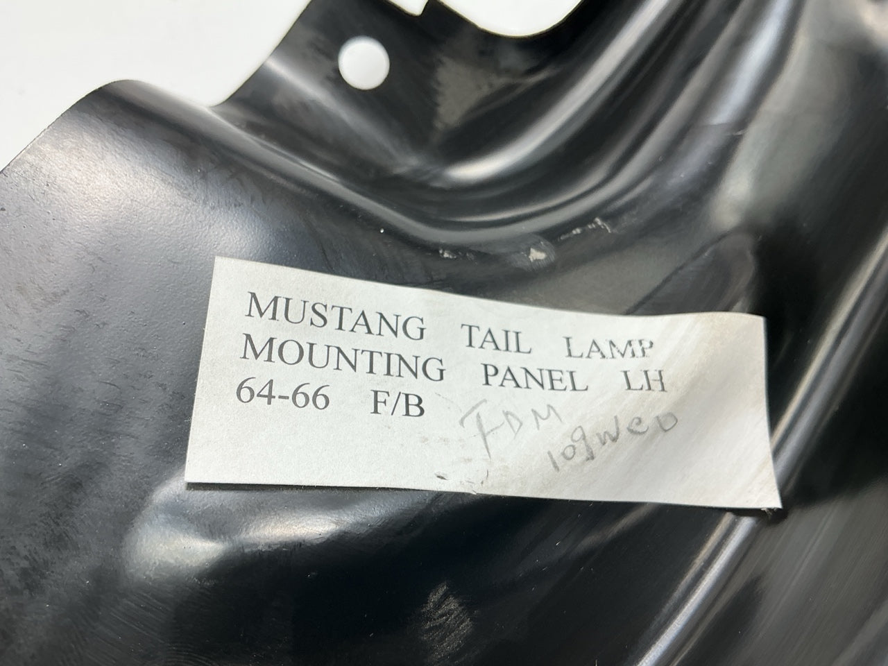 NEW 002 Tail Light Mounting Panel,Left Drivers Side - 1965-66 Mustang