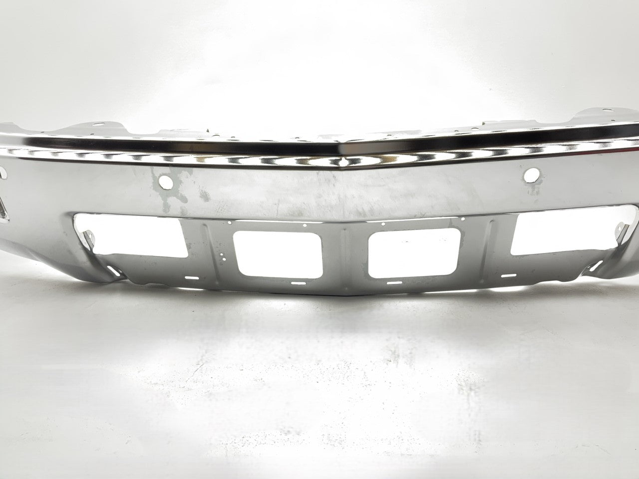 Chrome Front Bumper Face Bar W/ Fog Light & Sensor Hole - 2014-15 Silverado 1500
