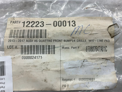 AFTERMARKET - FRONT Lower Center Bumper Grille - AU1036109