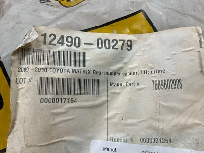 AFTERMARKET - Rear Left Bumper Spoiler Primed 2009-2010 Toyota Matrix, TO1193112