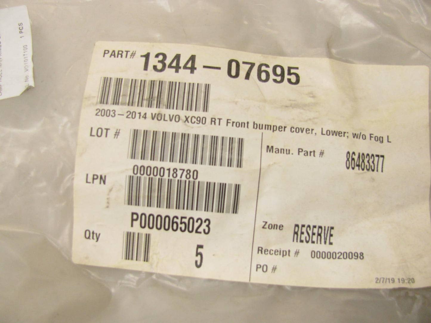Replacement Bumper End Cap For 2003-2014 Volvo XC90 Front Right Side