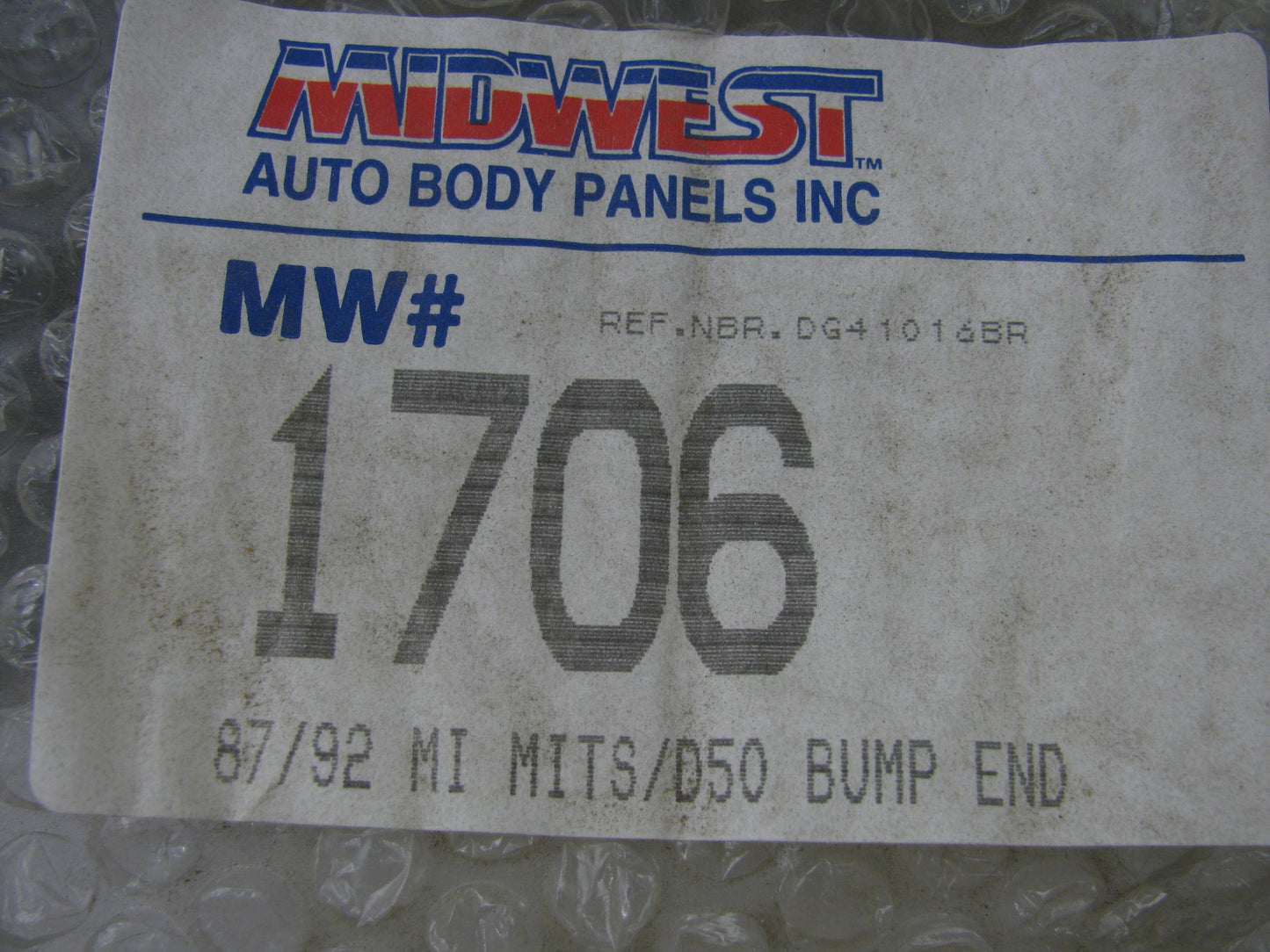 AFTERMARKET Front Bumper Right Corner End Cap For 1987-92 Mitsubishi Mighty Max