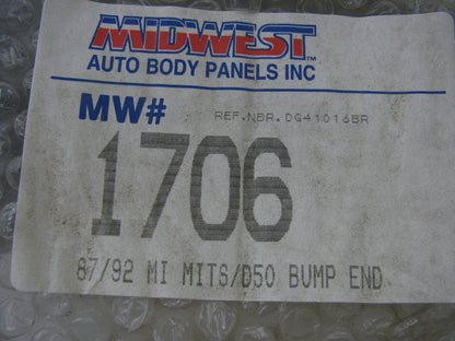 AFTERMARKET Front Bumper Right Corner End Cap For 1987-92 Mitsubishi Mighty Max