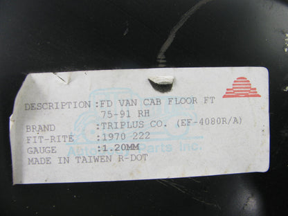 1970-222 Front Right Cab Replacement Floor For 1975-1991 Ford Econoline Van