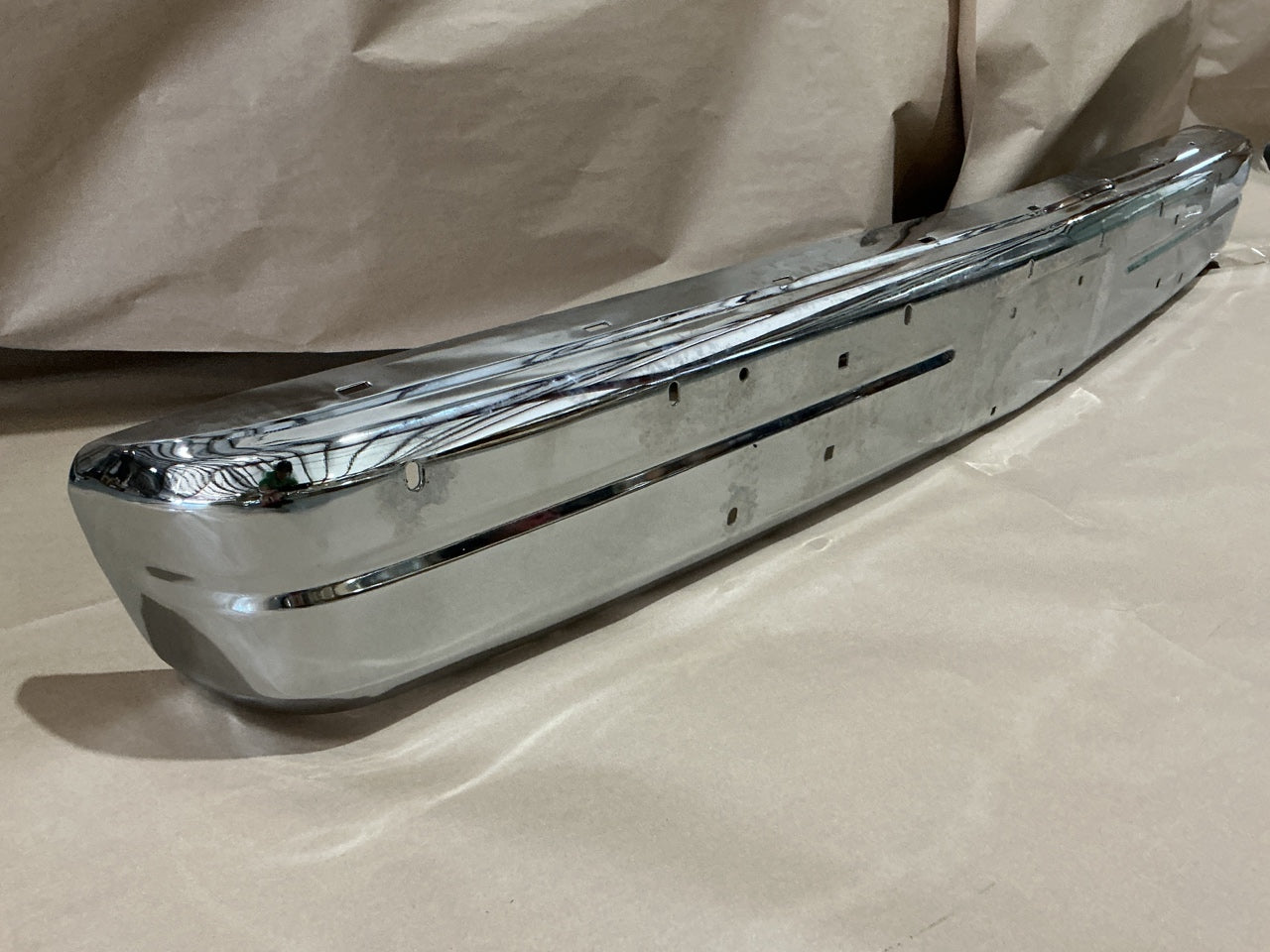 Front Chrome Steel Bumper Face Bar For 1991-1993 Dodge D150 D250 D350 W250 TRUCK