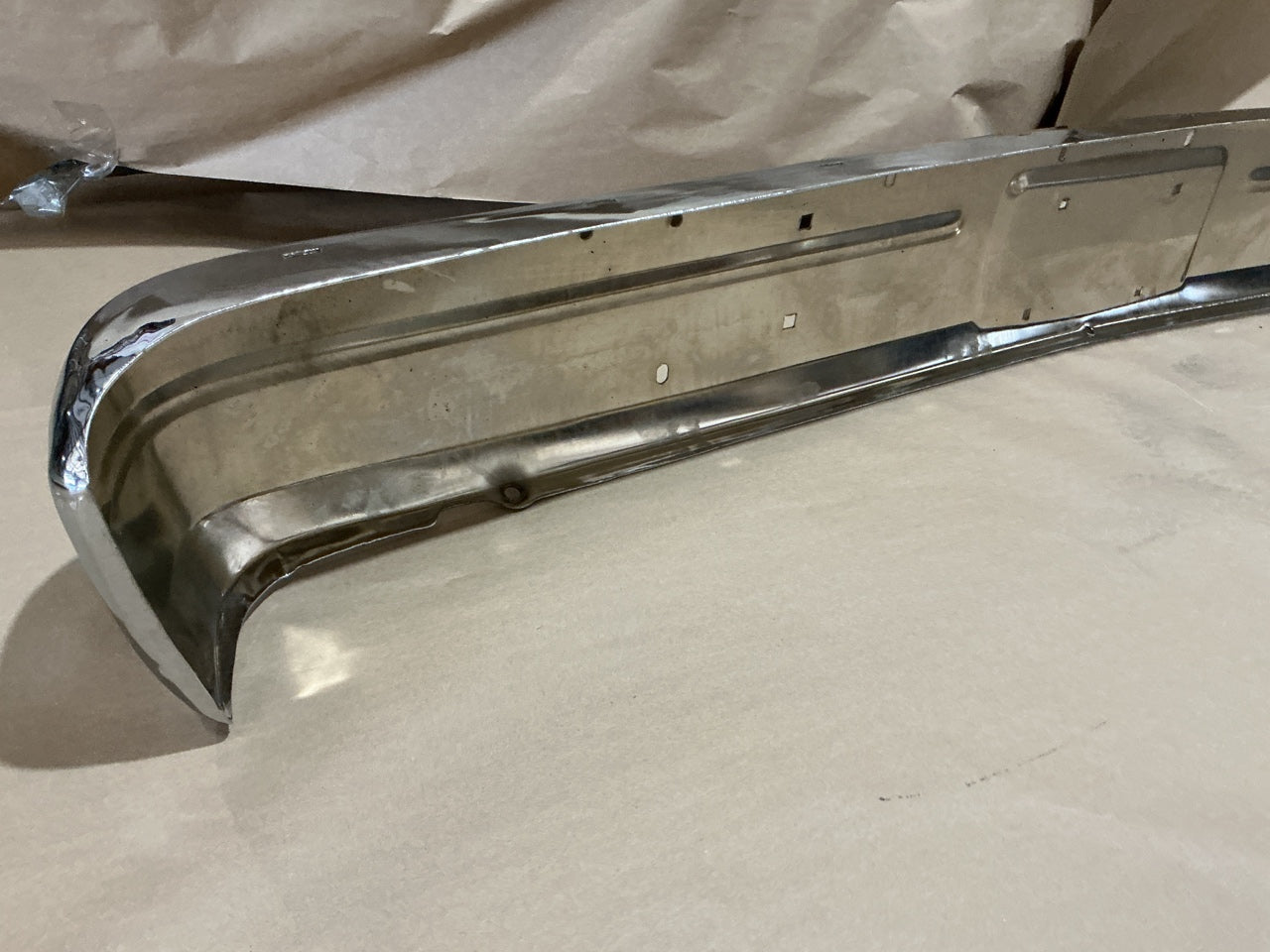Front Chrome Steel Bumper Face Bar For 1991-1993 Dodge D150 D250 D350 W250 TRUCK