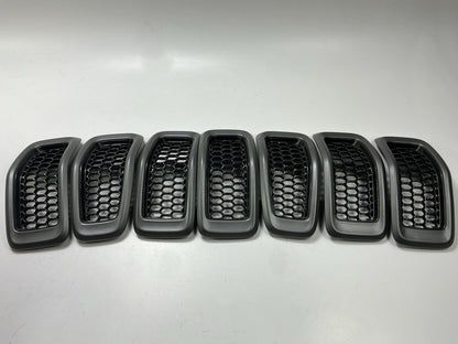 NEW AFTERMARKET 7 Piece Front Black Mesh Grille For 2014-2016 Jeep Cherokee