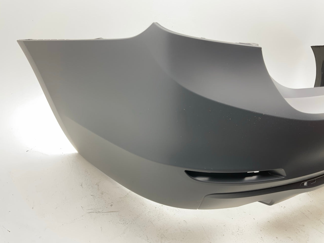 New 2012 BMW 328i 335i Rear Bumper Cover (Without Park Assist Sensor Holes)