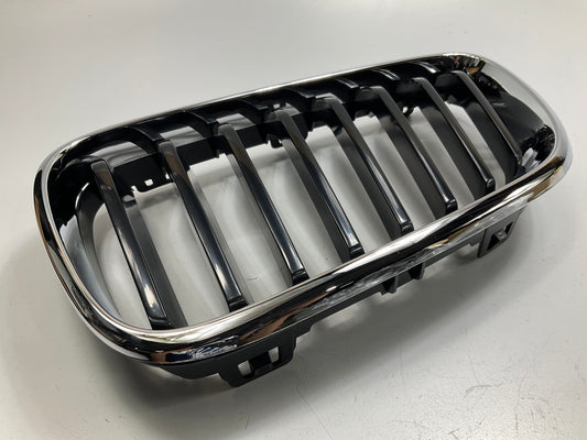 NEW AFTERMARKET BM1200274 Front Left Upper Grille Black & Chrome Bars