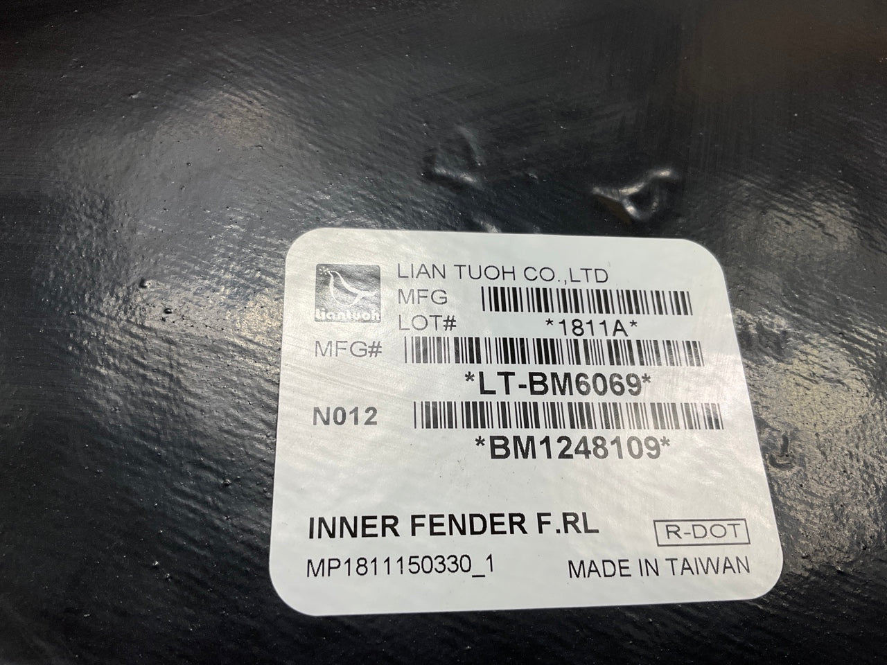NEW - AFTERMARKET BM1248109 Fender Liner Front Left, Rear 2007-2013 BMW X5