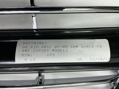 NEW Front Grille Black Chrome Billet Type Insert For 02-05 Ram Pickup Truck