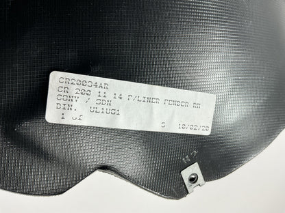 NEW - AFTERMARKET CH1249131 Front Right Inner Fender Liner For 2007-2010 Sebring