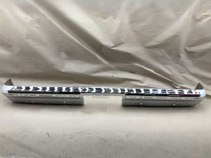 1981-1989 Chevy Pickup C10 , C20, C30 Rear Chrome Bumper W/ Impact Strip Holes